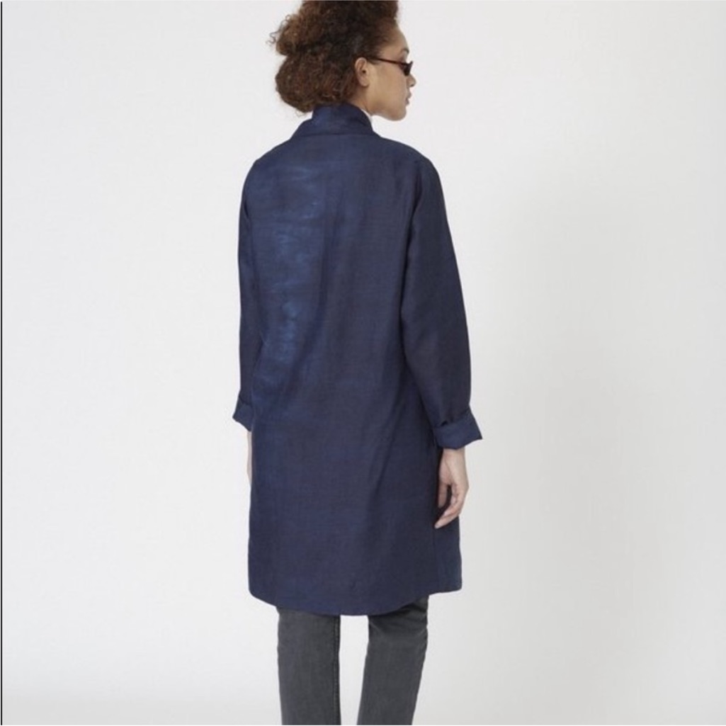 Osei Duro Theca Coat Deep Organic Indigo Cotton — image 6 of 6